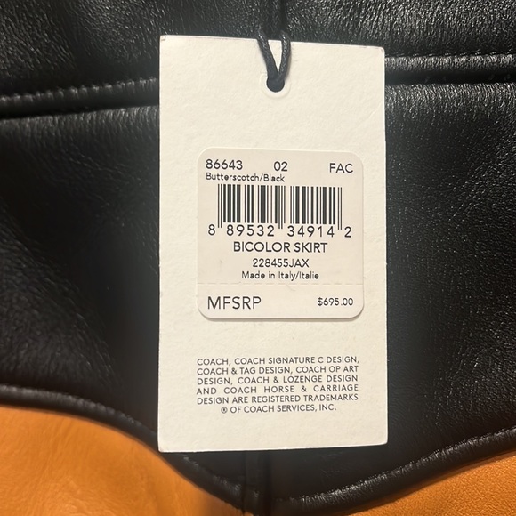 Leather skirt by Coach - Picture 3 of 3